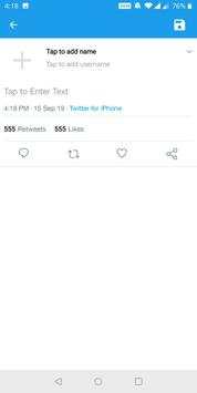 Fake Posts Maker for Tweets & Facebook screenshot 3