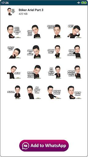 Stiker Ariel WA WAStickerApps screenshot 5
