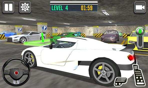 Realistic Auto Car Parking Dr. Driving In Garage screenshot 1