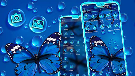 Blue Butterfly Launcher Theme screenshot 3