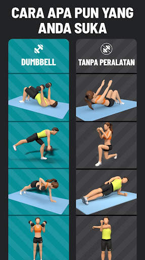 Latihan dumbbell di Rumah screenshot 4