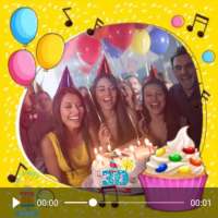 Vídeo de feliz aniversário com foto 🎈