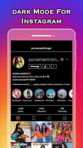 Dark Mode For Instagram screenshot 3