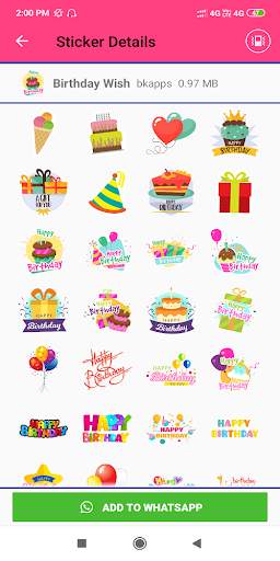 Daily stickers - WAStickers Apps screenshot 4