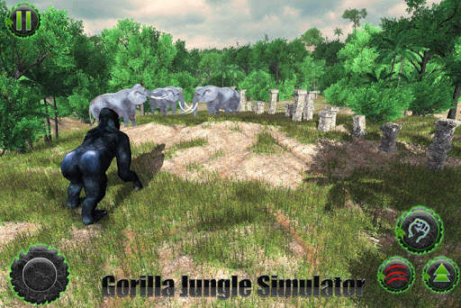 Angry gorilla vs Dinosaur: Wild Jungle Battle screenshot 2