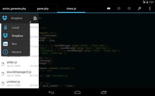DroidEdit (free code editor) screenshot 9
