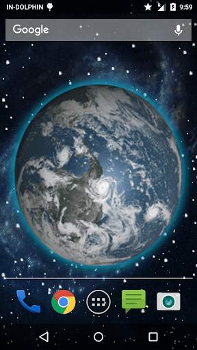 3D Earth Live Wallpaper screenshot 2