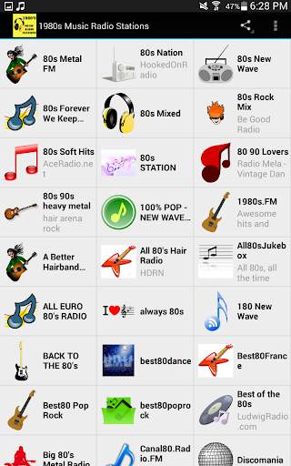 1980s Music Radio Stations screenshot 2
