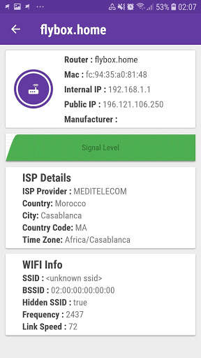 SuprWifi Wifi analyzer & Network analyzer screenshot 2
