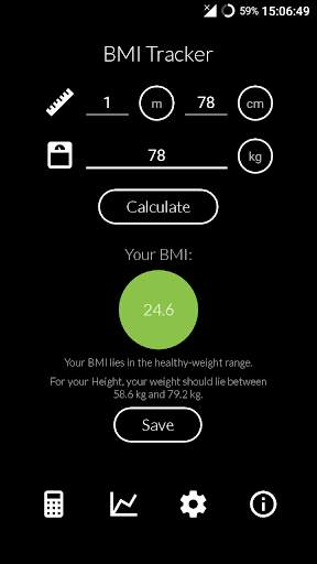 BMI Tracker screenshot 1