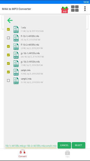 M4A to Mp3 Converter - M4b to  1 تصوير الشاشة