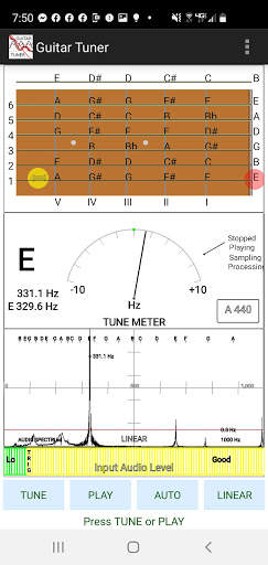 Chromatic Guitar Tuner & Tone & FFT - Free/No Ads screenshot 3