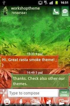 GO SMS Pro Theme Weed Ganja screenshot 1