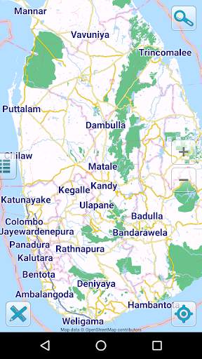 Map of Sri Lanka offline screenshot 1