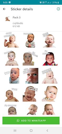 WAStickerApps : New Baby Stickers for WhatsApp screenshot 3