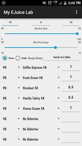My EJuice Lab FREE screenshot 1