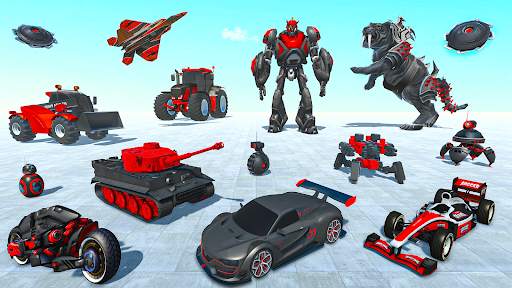 Flying Tiger Robot Car Games स्क्रीनशॉट 1