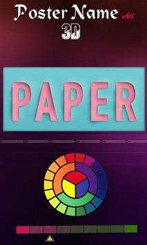 Poster Name Art 3D screenshot 8