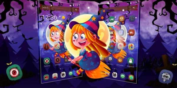 Halloween Night Moon Girl Theme screenshot 4