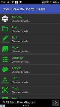 Corel Draw X6 Shortcut Keys 1 تصوير الشاشة