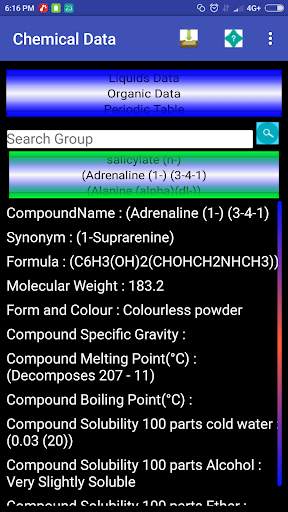 Chemistry,Engineering Data,units,calculations free screenshot 8