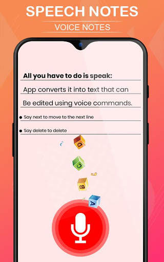 Speech notes - Speech To Text Converter screenshot 1