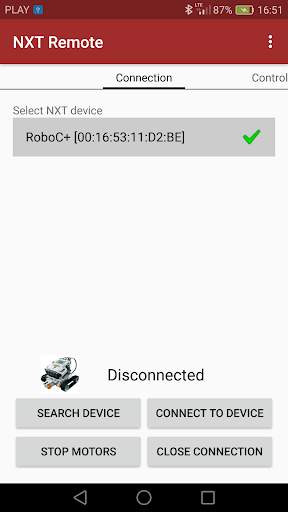 NXT Remote screenshot 1