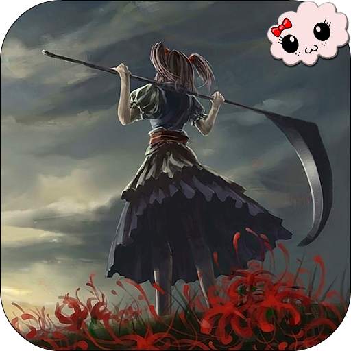 Girl With Scythe Anime LWP 2.02