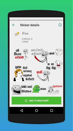 Hello - Sinhala Stickers For WhatsApp WAStickerApp screenshot 7