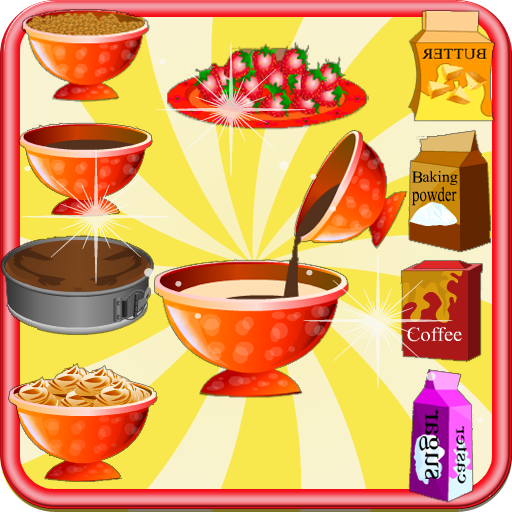 cooking games coffee cake icon