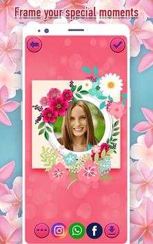 Cute Flower Frames & Flower Stickers For Photos screenshot 4