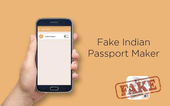 Fake Indian Passport ID Maker 5 تصوير الشاشة
