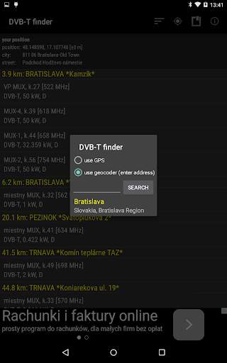 DVB-T finder screenshot 14