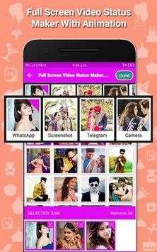 Full Screen Video Status Maker With Animation 2018 screenshot 1