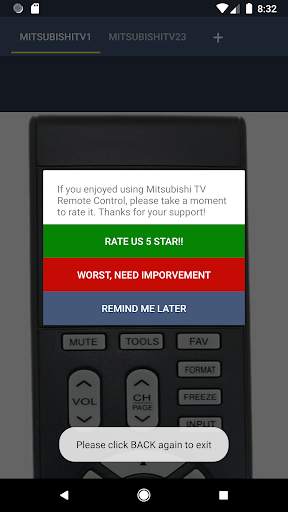 Mitsubishi TV Remote screenshot 8