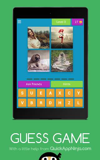 GUESS GAME  - 4 PICS 1 WORD QUIZ screenshot 11