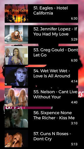 Love Songs Golden Memories 90's (Top 100) screenshot 6