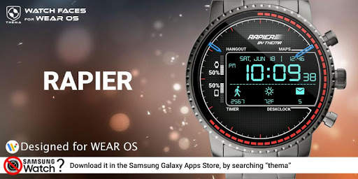 Rapier Watch Face & Clock Widget screenshot 1