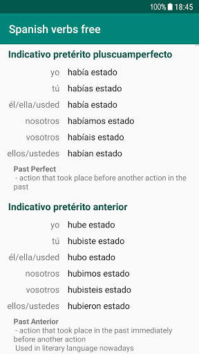 Spanish verbs free скриншот 6