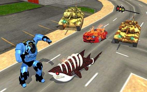 Transformation Robot Shark Game:Shark Simulator screenshot 12