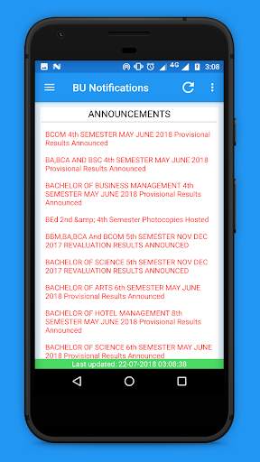 Bangalore University 2019-20 results: BU Connect screenshot 1