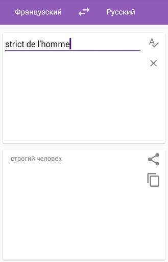Русско-французский переводчик скриншот 2