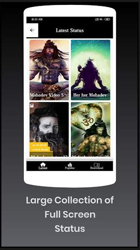 Mahadev Video Status -  Full Screen Mahakal Video स्क्रीनशॉट 2