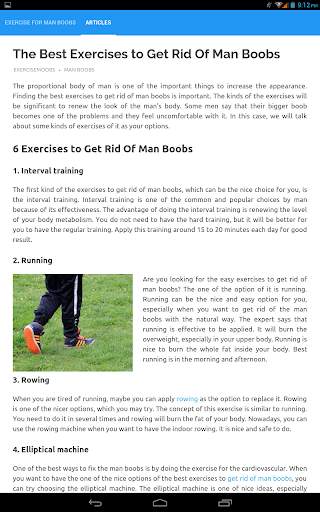 Exercise for Man Boobs screenshot 3