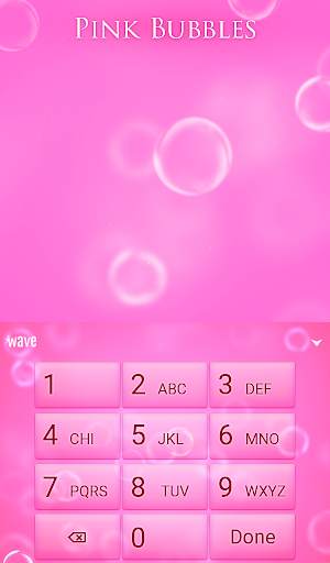 Pink Bubbles Animated Keyboard   Live Wallpaper screenshot 5