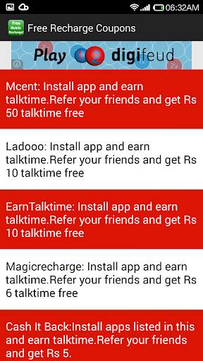 Free Mobile Recharge Coupons screenshot 3