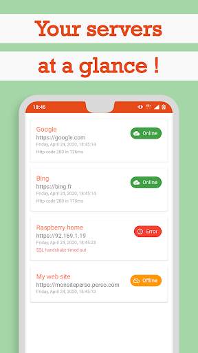 IMSO: server status monitoring screenshot 1