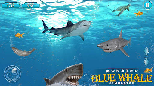 Super Monster Blue Whale Shark Game screenshot 23