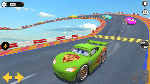 Splashy Superhero Vertigo racing : lightning car screenshot 4
