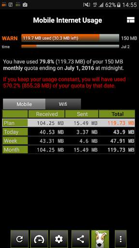 3G Watchdog - Data Usage screenshot 3
